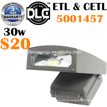 DLC ETL pacote de parede luz china shenzhen fornecedor menor preço 5 anos de garantia 20 w 30 w 120lm / w corte completo levou pacote de parede